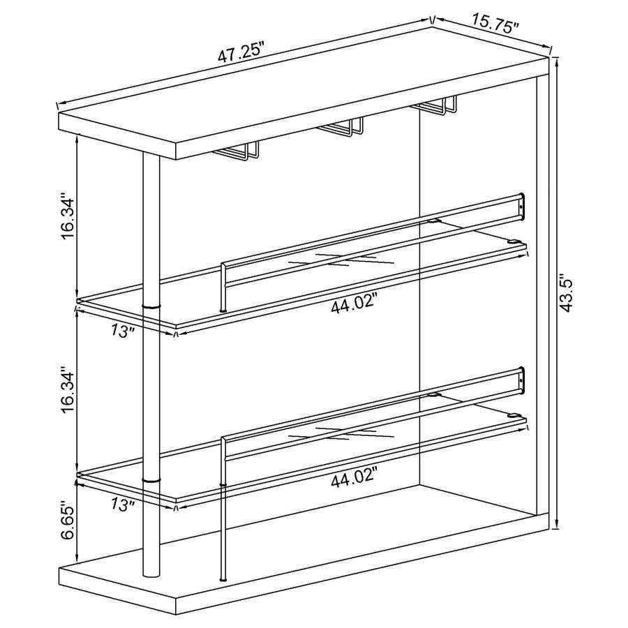 Prescott Black Home Bar - MyWaynesHome #