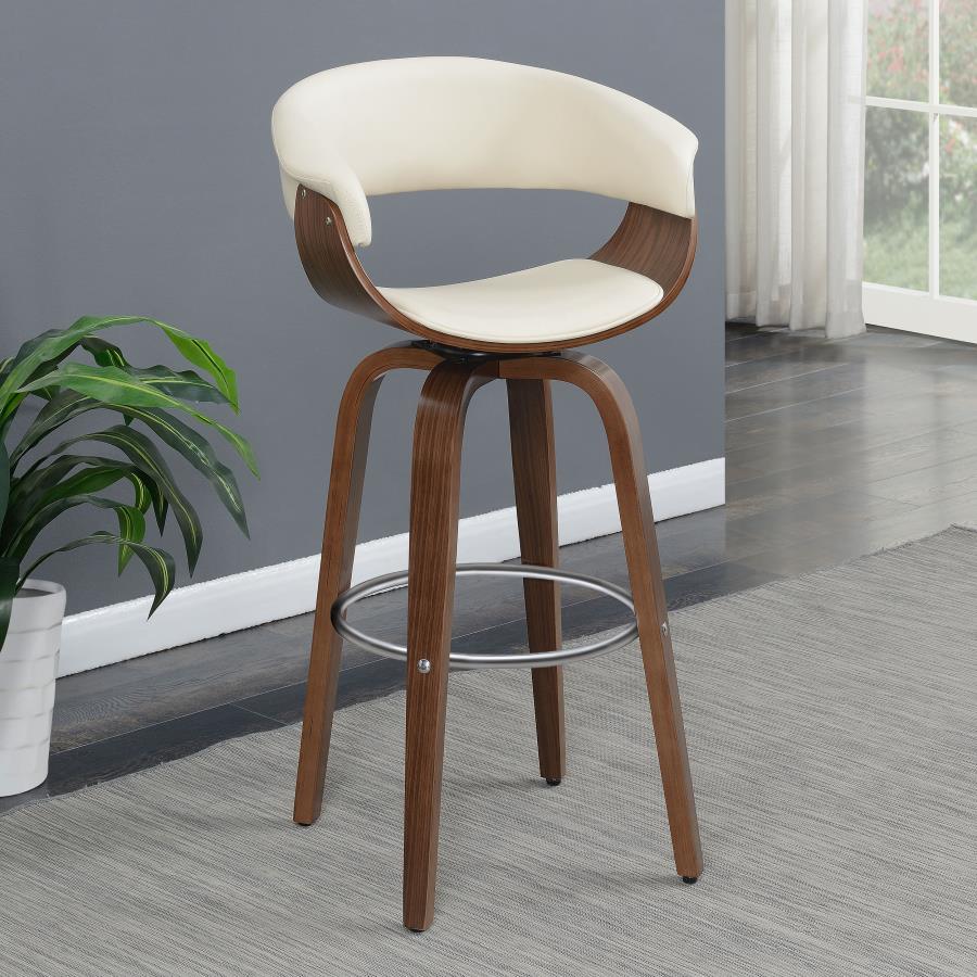 Zion Ivory Swivel Bar Stool - MyWaynesHome #