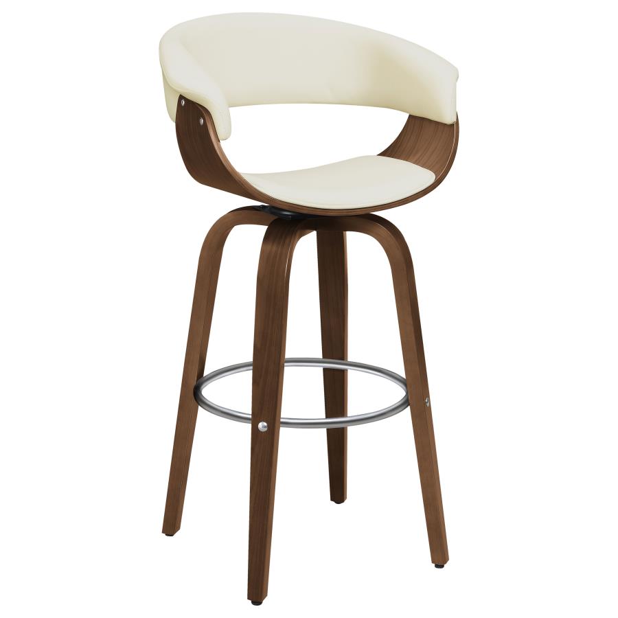 Zion Ivory Swivel Bar Stool - MyWaynesHome #