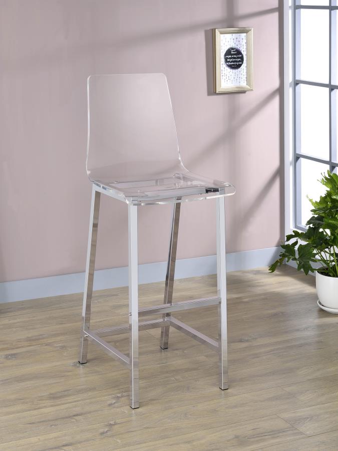 Juelia Clear Bar Stool - MyWaynesHome #