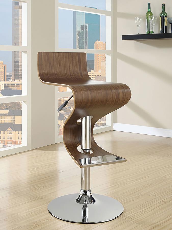 Covina Brown Adjustable Bar Stool - MyWaynesHome #