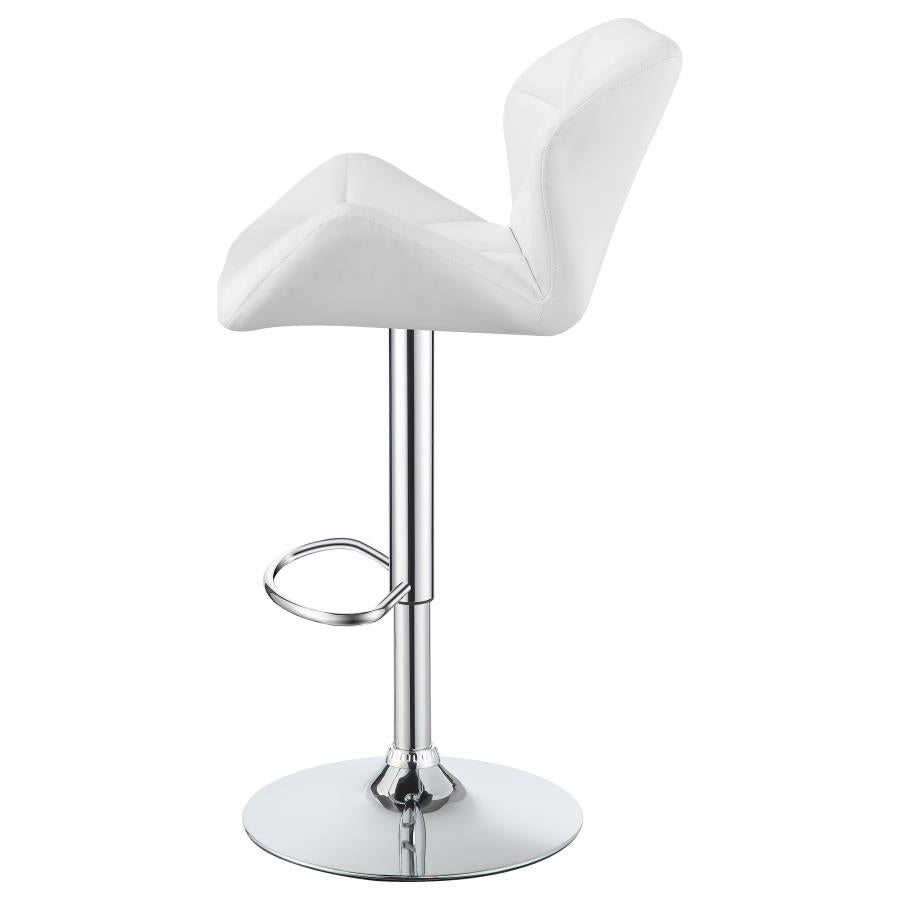 Berrington White Adjustable Bar Stool - MyWaynesHome #