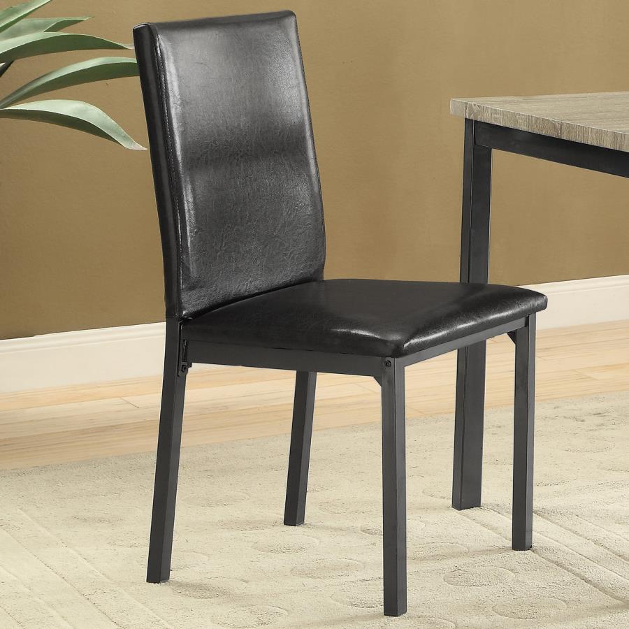 Garza Black Side Chair - MyWaynesHome #