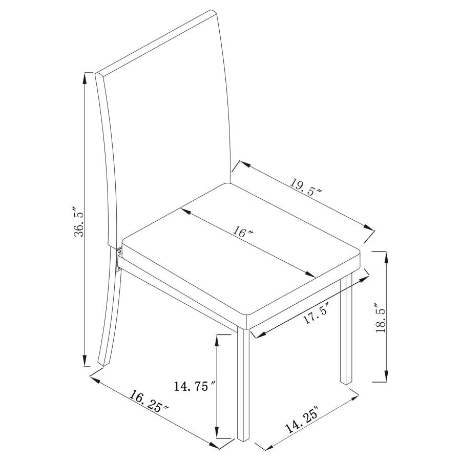 Garza Black Side Chair - MyWaynesHome #