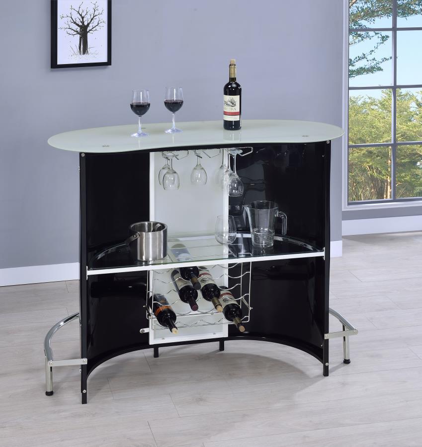 Lacewing Black Home Bar - MyWaynesHome #