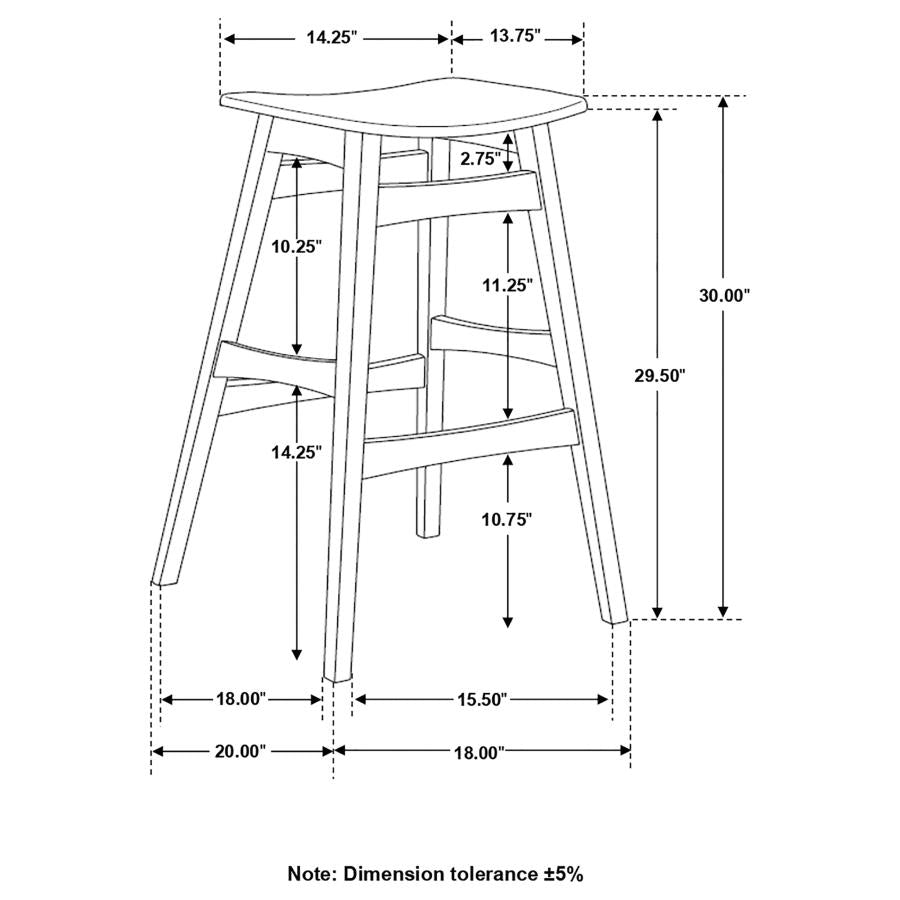 Finnick Brown Bar Stool - MyWaynesHome #