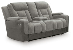 Mixed Motion - Power Reclining Loveseat With Console / Adjustable Headrest