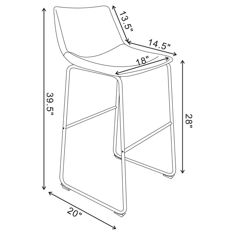 Michelle Brown Bar Stool - MyWaynesHome #