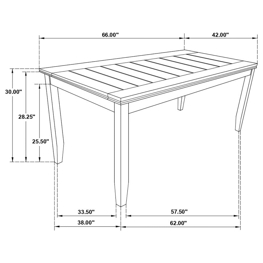 Dalila Brown Dining Table - MyWaynesHome #