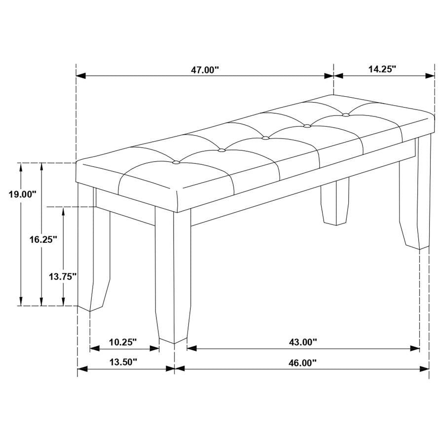 Dalila Grey Bench - MyWaynesHome #