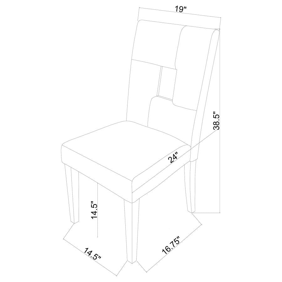 Shannon Black Side Chair - MyWaynesHome #