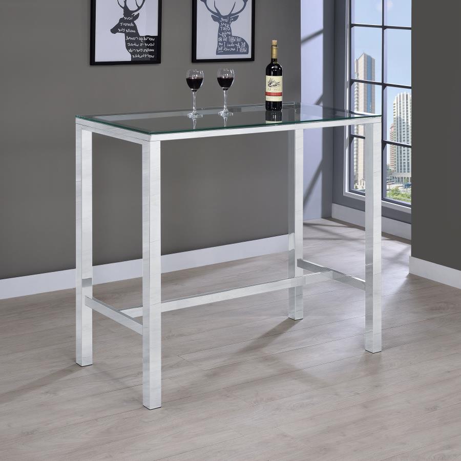 Tolbert Clear Bar Table - MyWaynesHome #