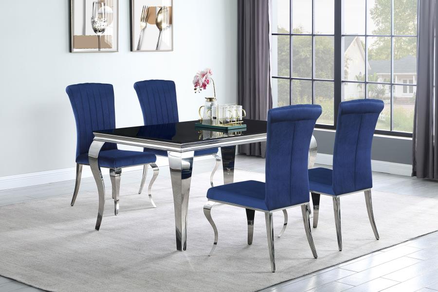 Carone Silver Dining Table - MyWaynesHome #