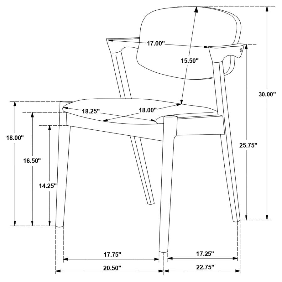 Malone Brown 7 Pc Dining Set - MyWaynesHome #