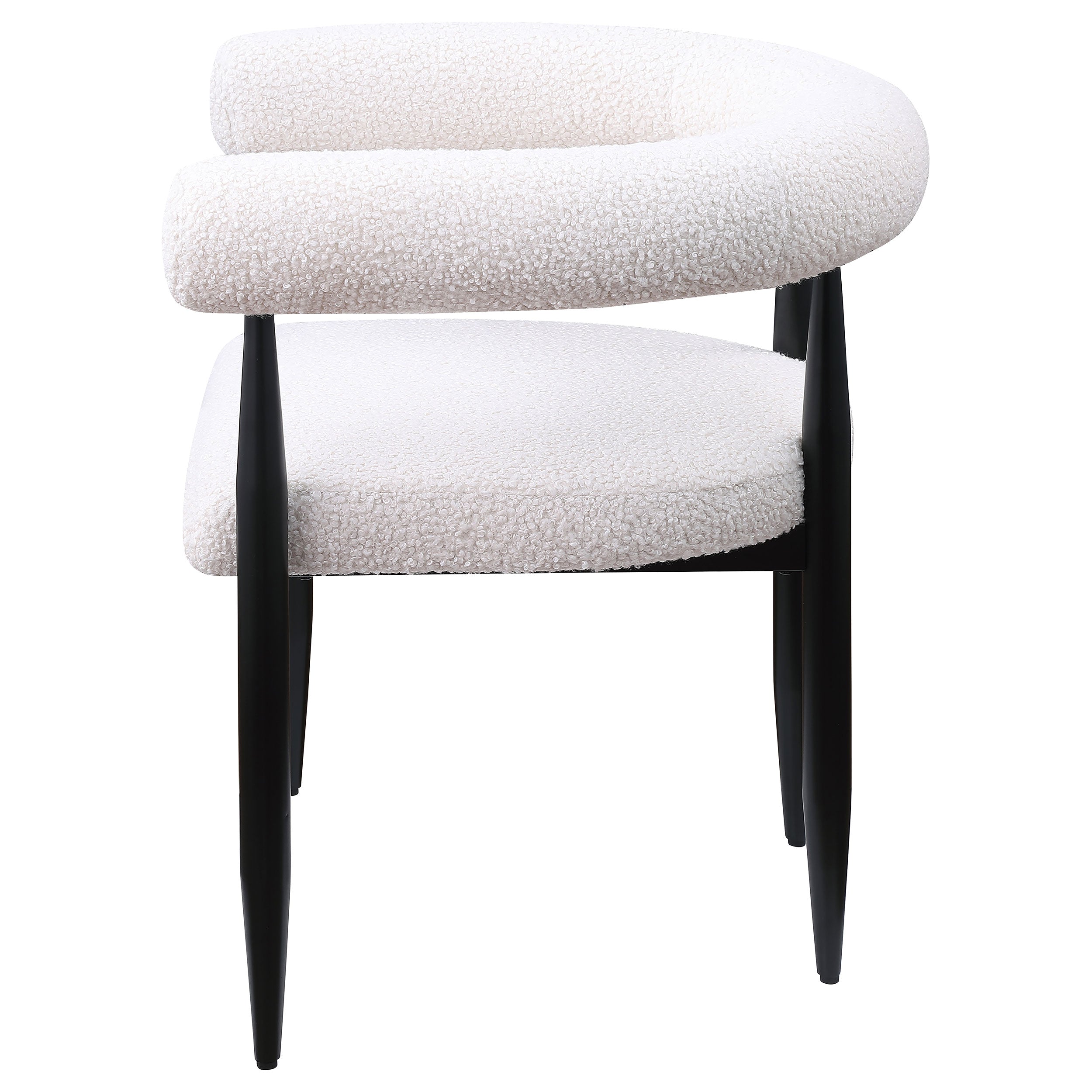 Camden Boucle Upholstered Dining Arm Chair Cream (set Of 2) - MyWaynesHome #