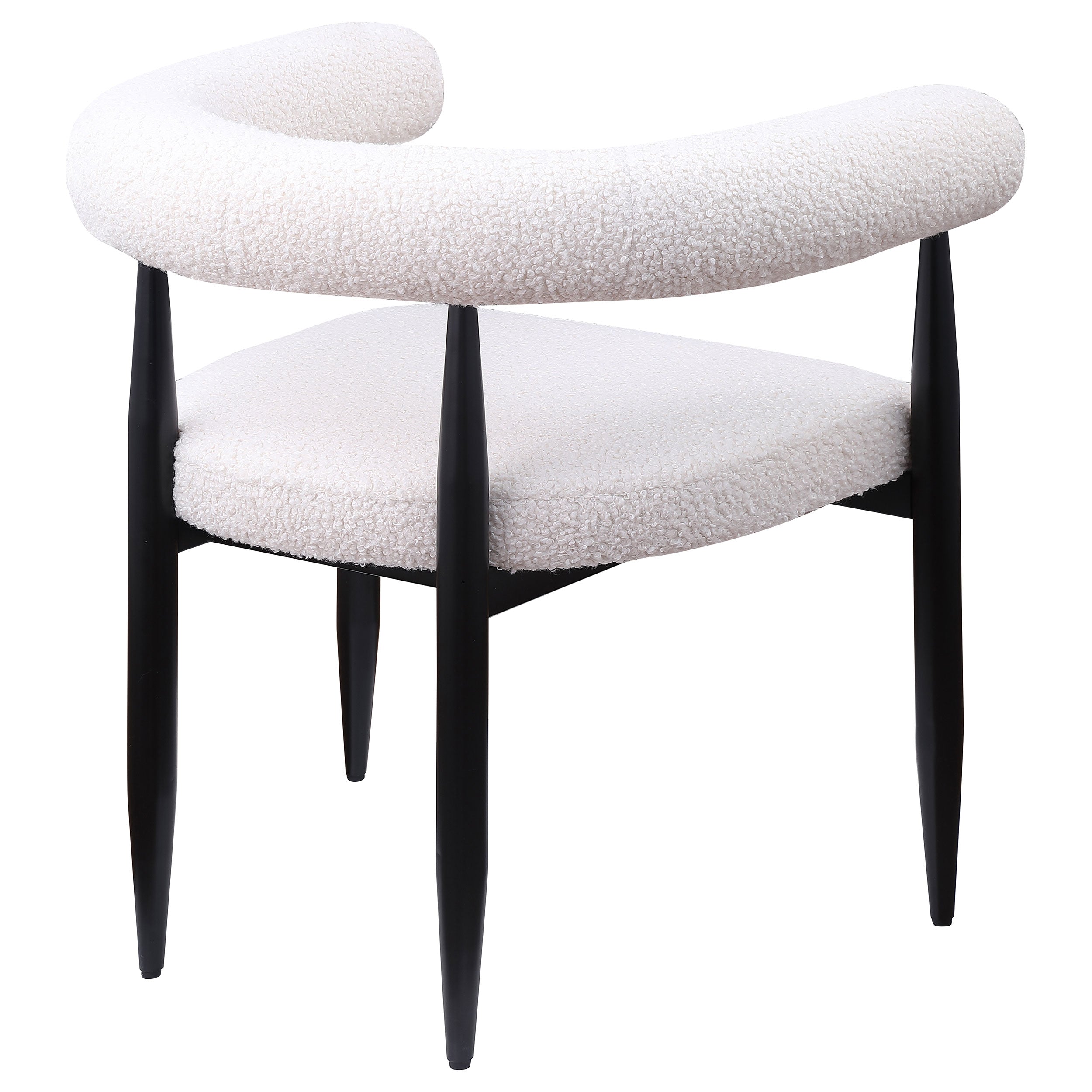 Camden Boucle Upholstered Dining Arm Chair Cream (set Of 2) - MyWaynesHome #