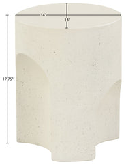 Olira - Concrete And Fiberglass Indoor / Outdoor End Table