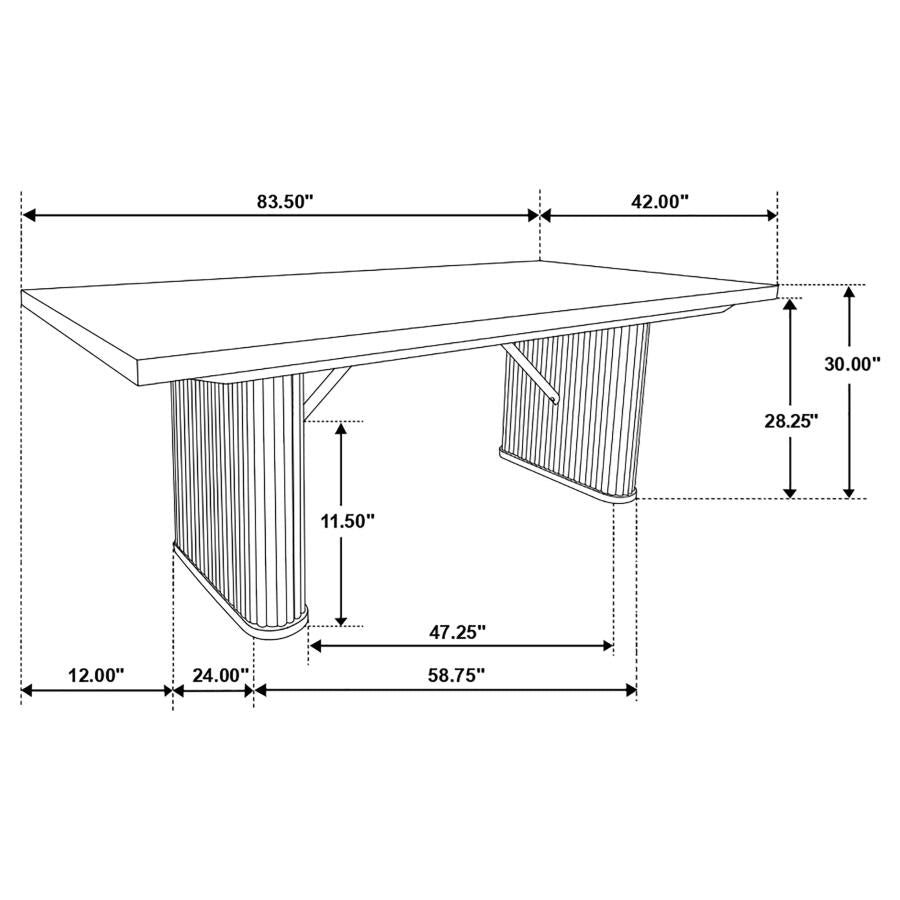 Catherine Black Dining Table - MyWaynesHome #