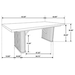 Catherine Black Dining Table - MyWaynesHome #