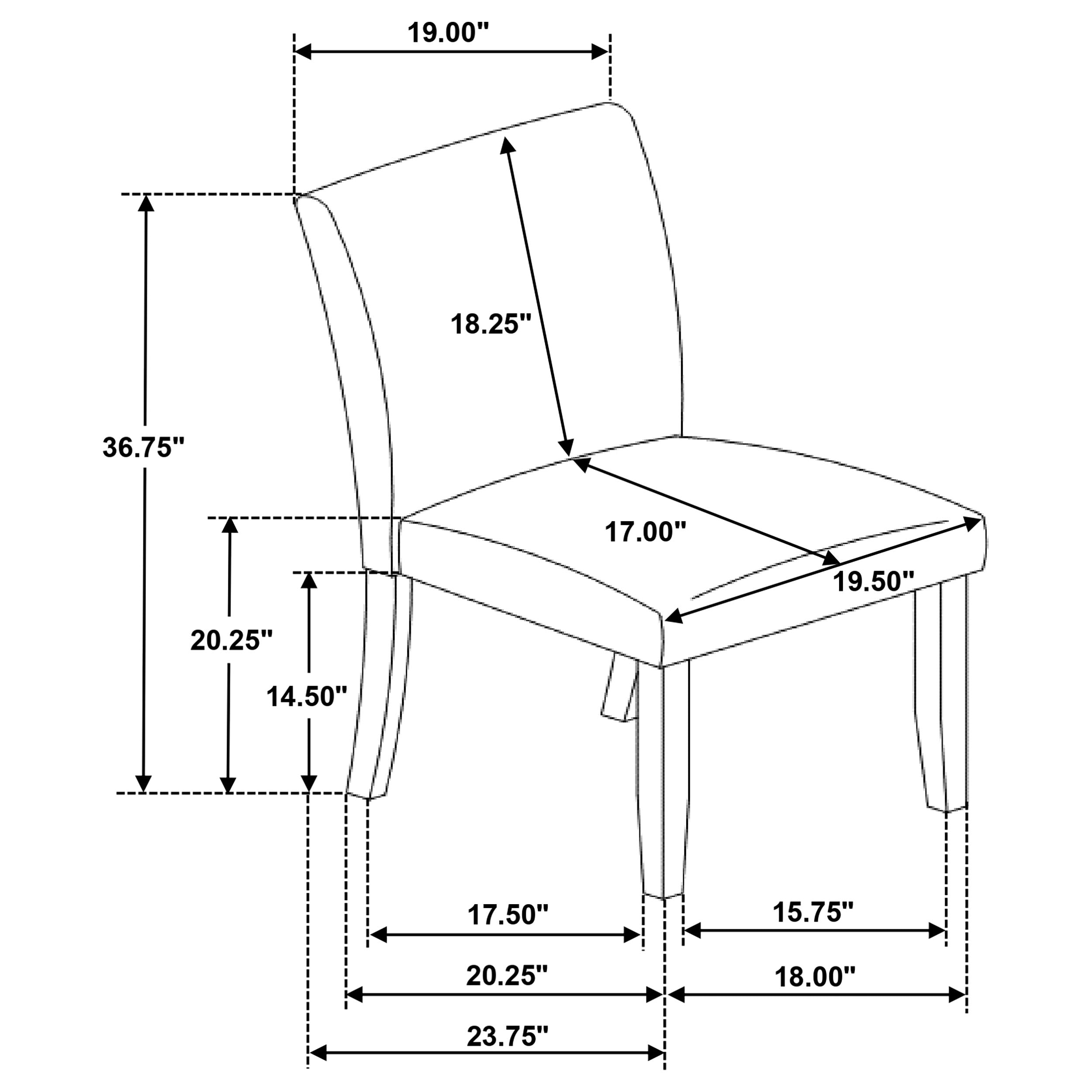 Cantley Upholstered Dining Side Chair Grey (set Of 2) - MyWaynesHome #