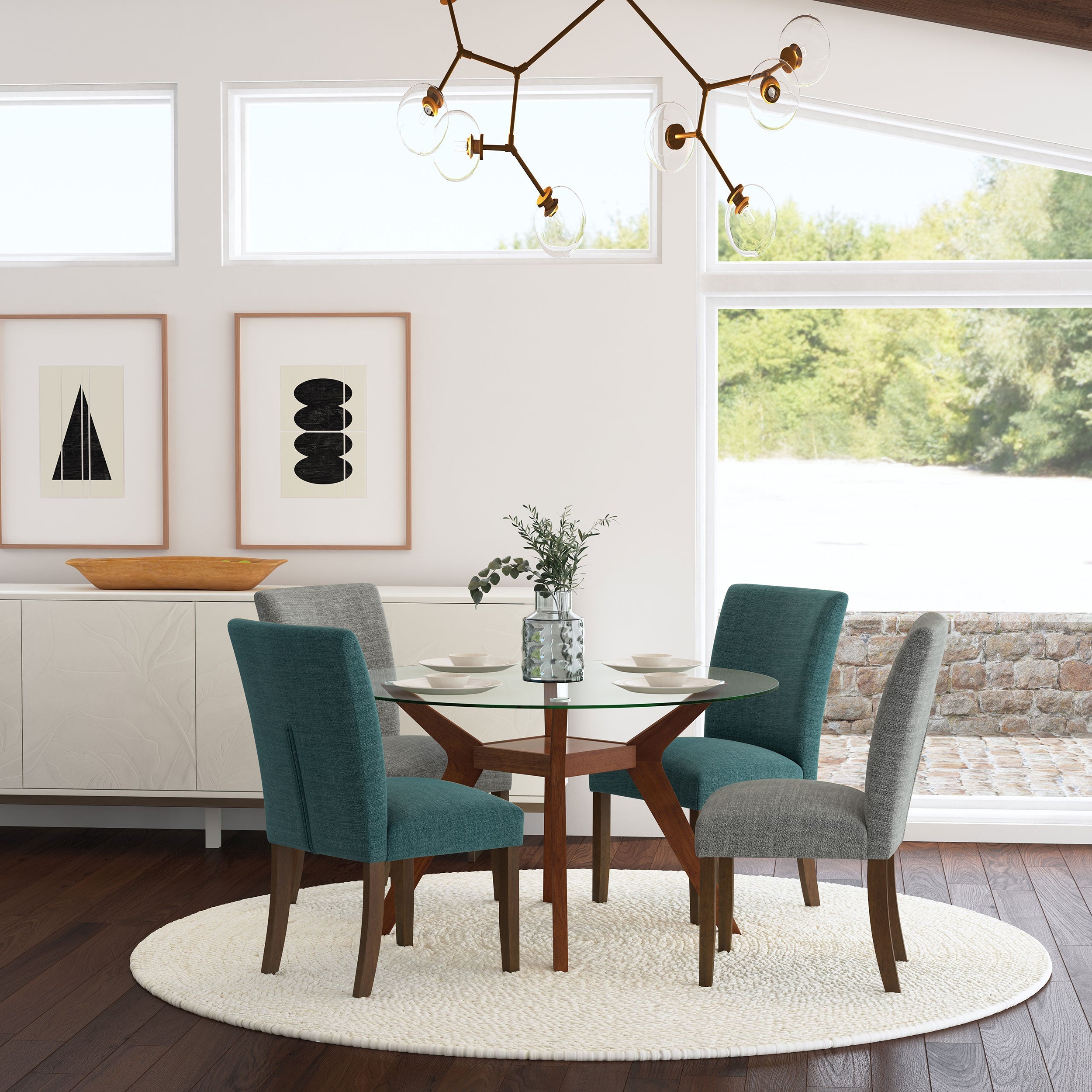 Cantley Upholstered Dining Side Chair Grey (set Of 2) - MyWaynesHome #