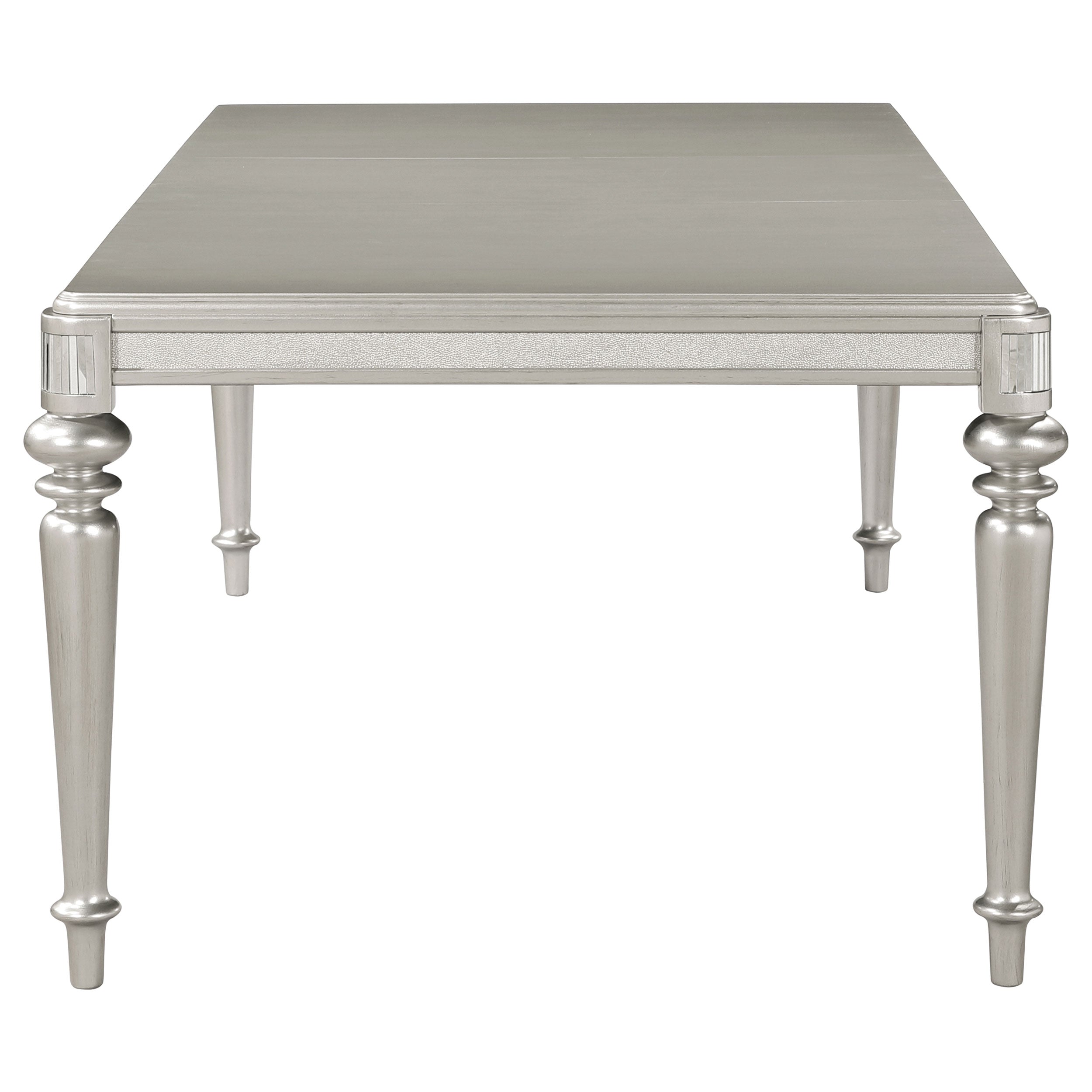 Bling Game 5-piece Rectangular Dining Set Metallic Platinum - MyWaynesHome #