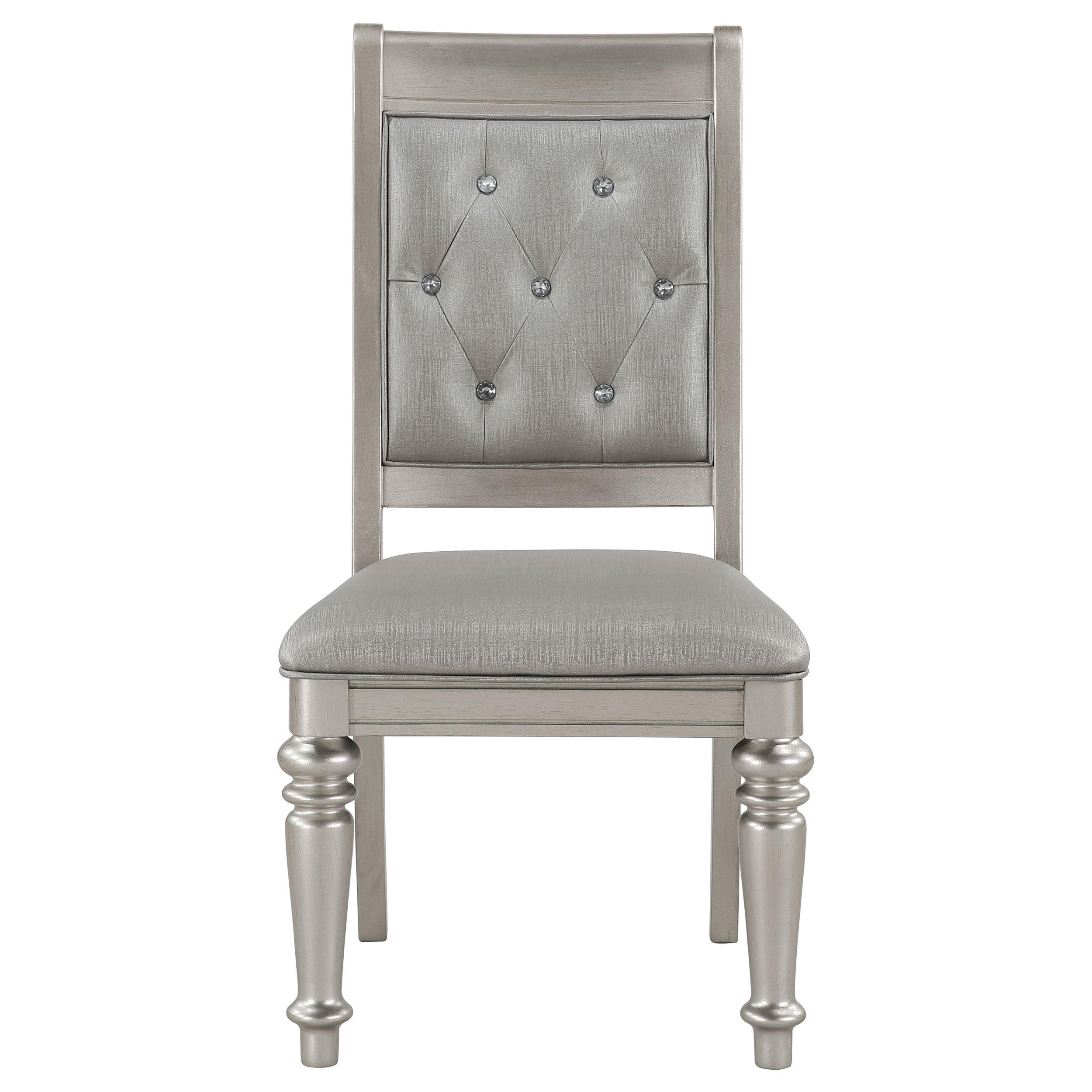 Bling Game 5-piece Rectangular Dining Set Metallic Platinum - MyWaynesHome #