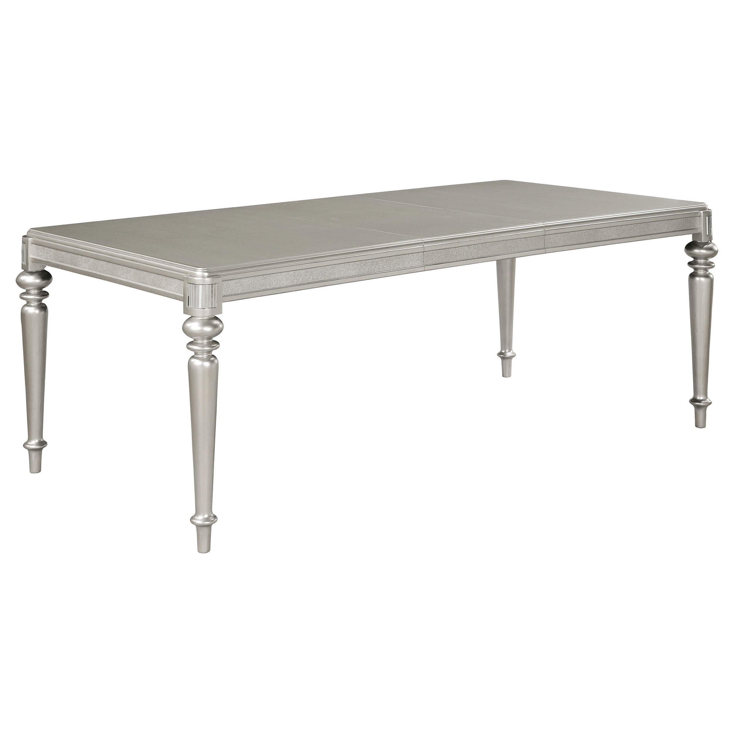 Bling Game 7-piece Rectangular Dining Set Metallic Platinum - MyWaynesHome #