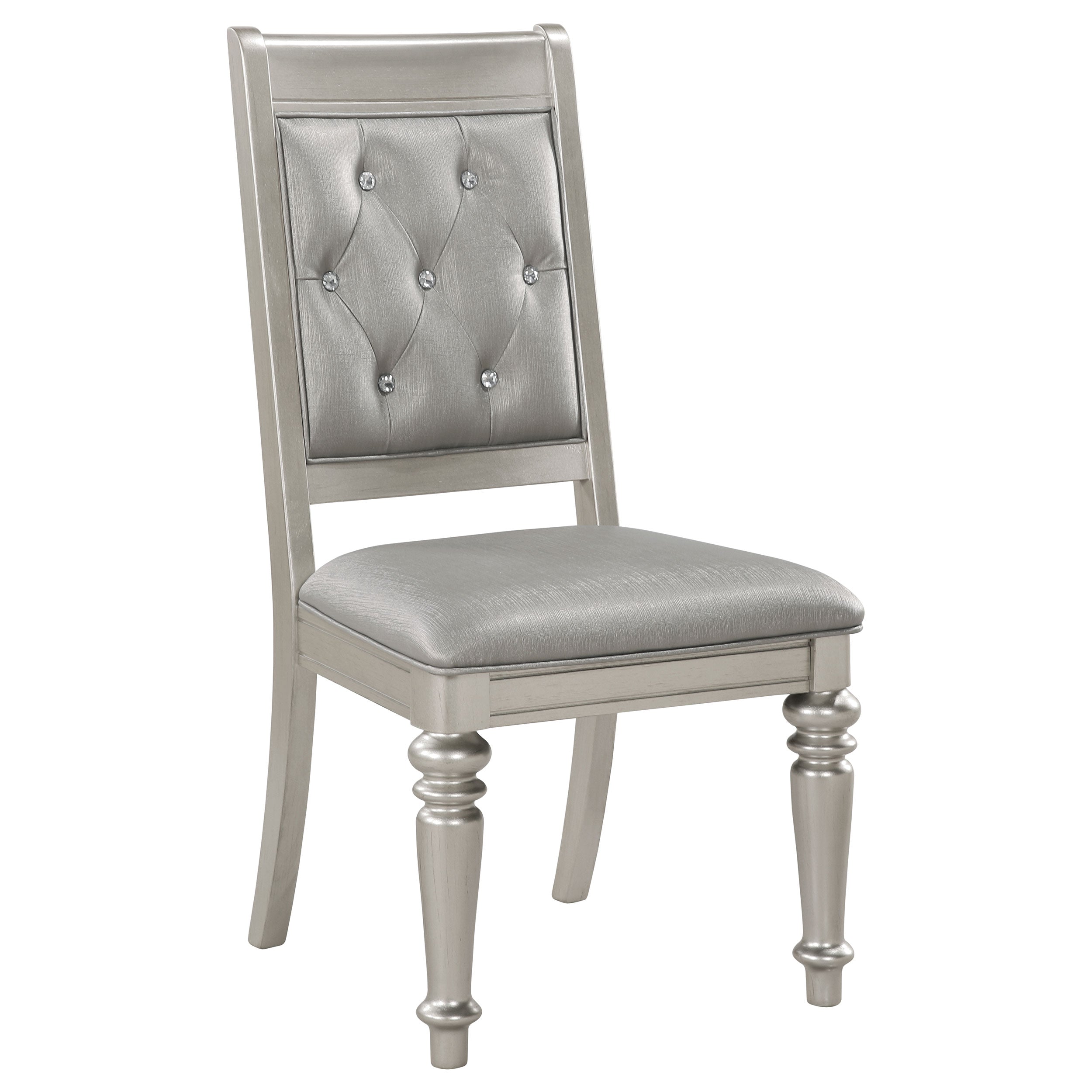 Bling Game 7-piece Rectangular Dining Set Metallic Platinum - MyWaynesHome #