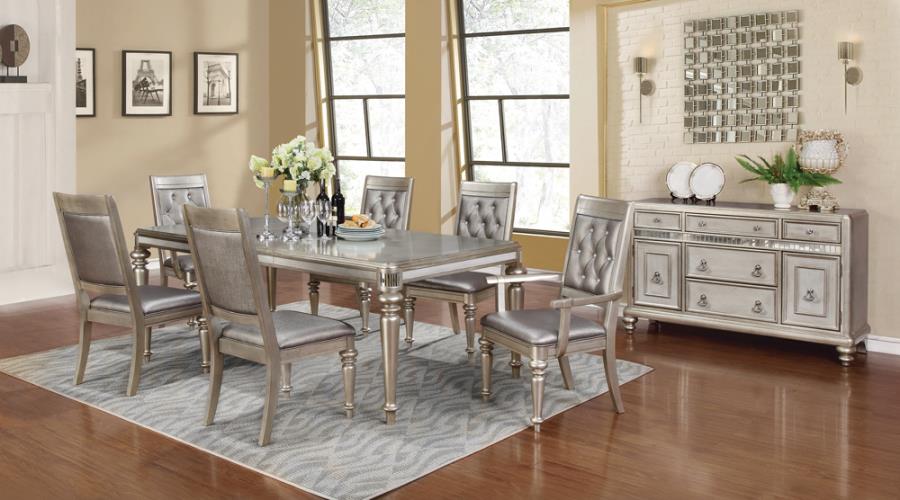 Bling Game Silver Dining Table - MyWaynesHome #