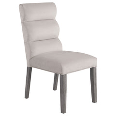 Carla Velvet Upholstered Dining Side Chair Stone (set Of 2) - MyWaynesHome #