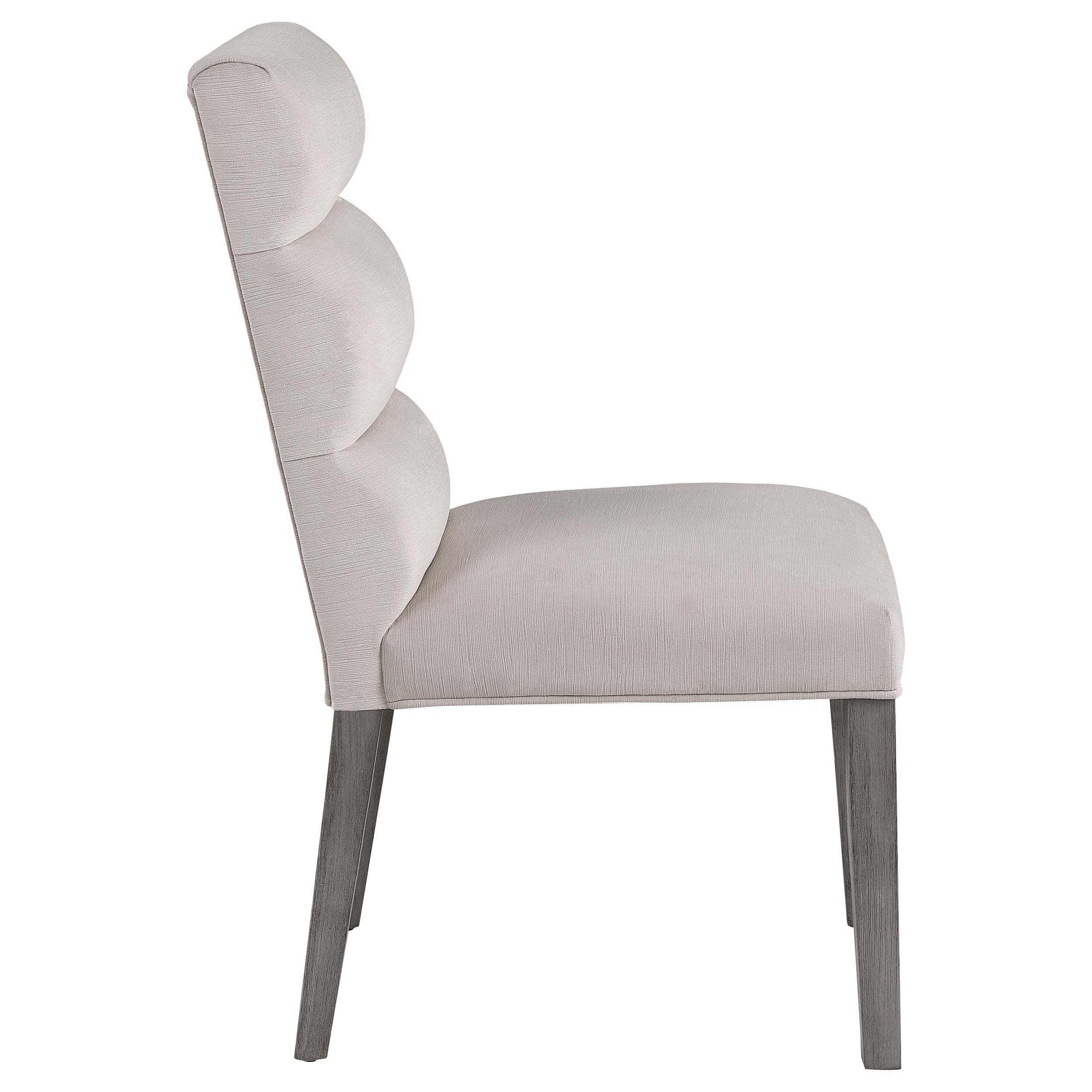 Carla Velvet Upholstered Dining Side Chair Stone (set Of 2) - MyWaynesHome #