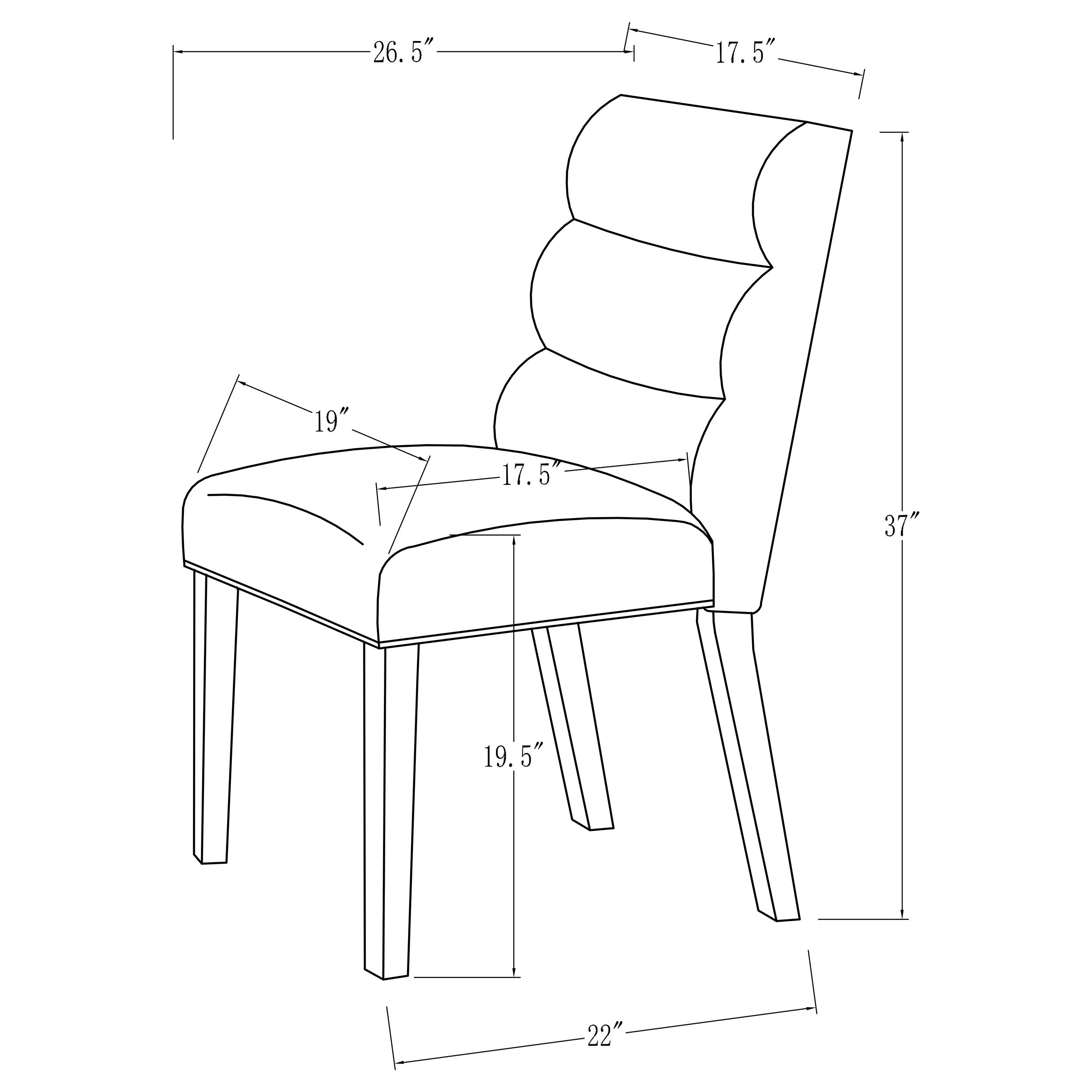 Carla Velvet Upholstered Dining Side Chair Stone (set Of 2) - MyWaynesHome #
