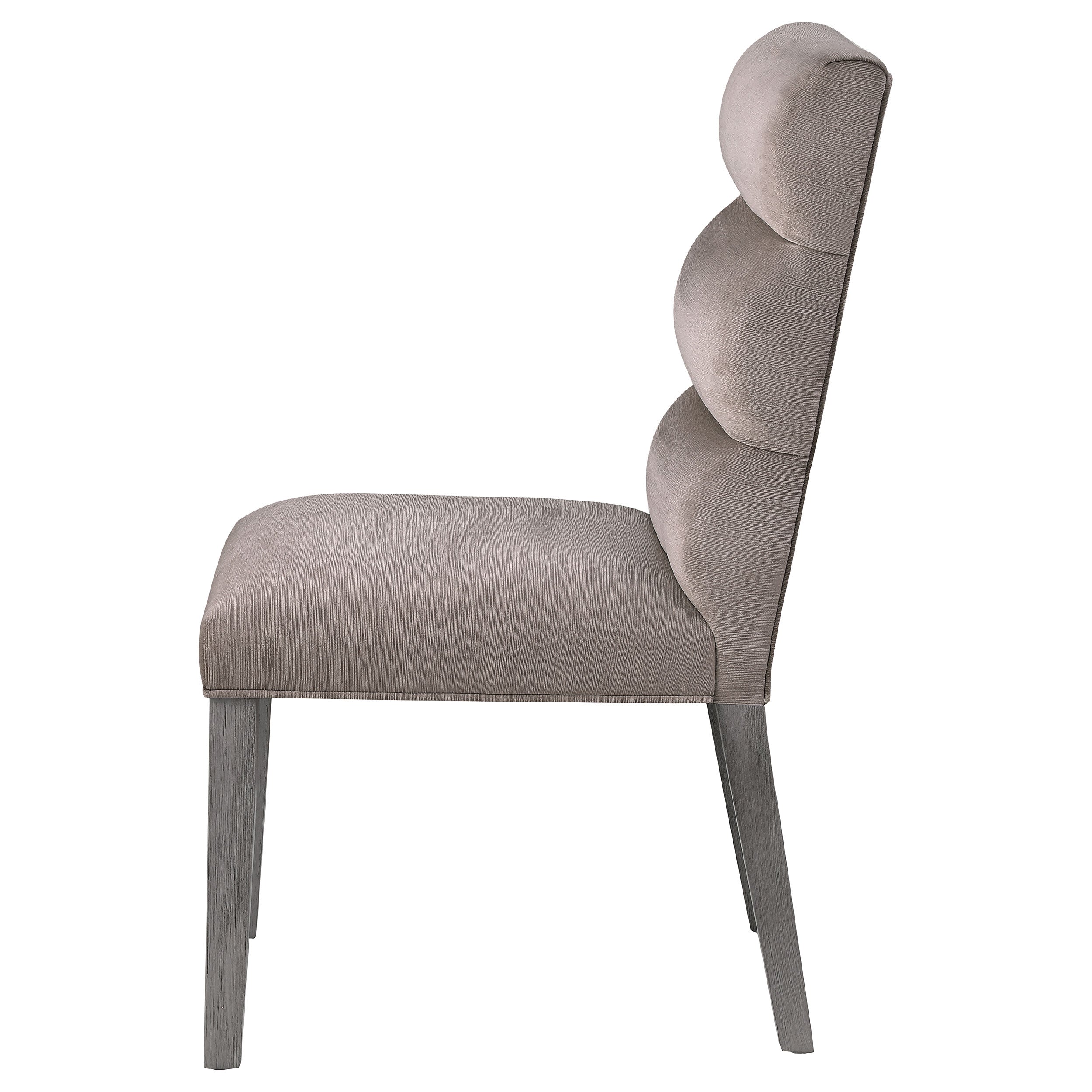 Carla Velvet Upholstered Dining Side Chair Ash (set Of 2) - MyWaynesHome #