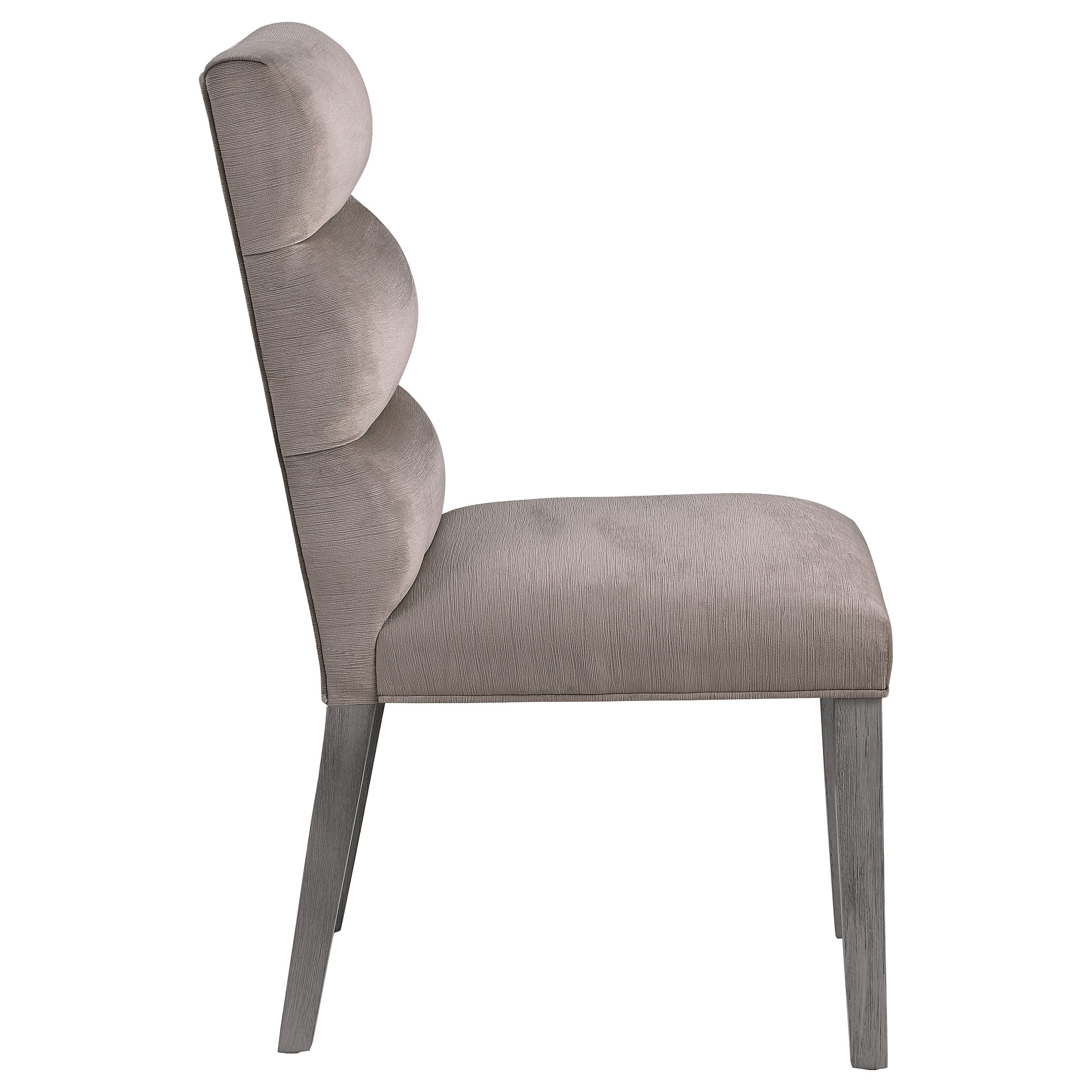 Carla Velvet Upholstered Dining Side Chair Ash (set Of 2) - MyWaynesHome #