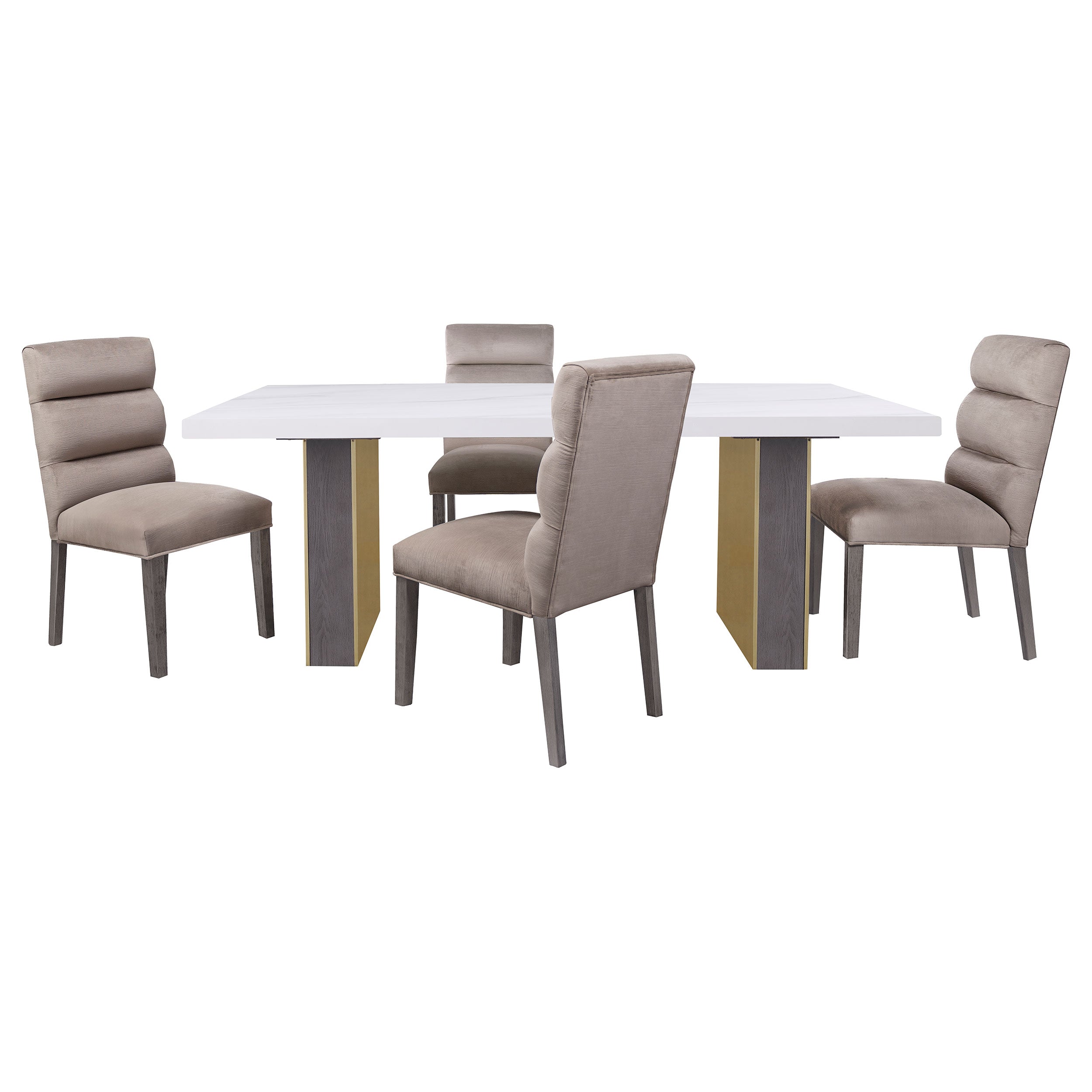 Carla Velvet Upholstered Dining Side Chair Ash (set Of 2) - MyWaynesHome #