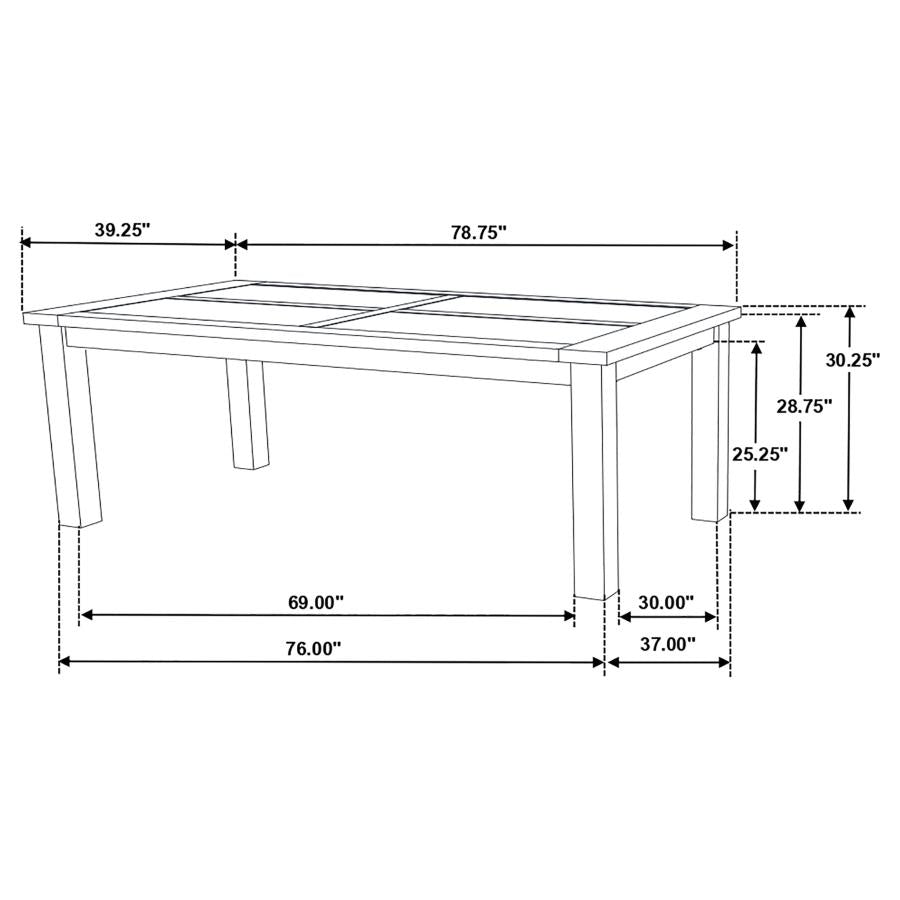 Coleman Brown Dining Table - MyWaynesHome #