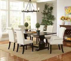 Parkins 7-piece Rectangular Dining Table Set Rustic Espresso - MyWaynesHome #