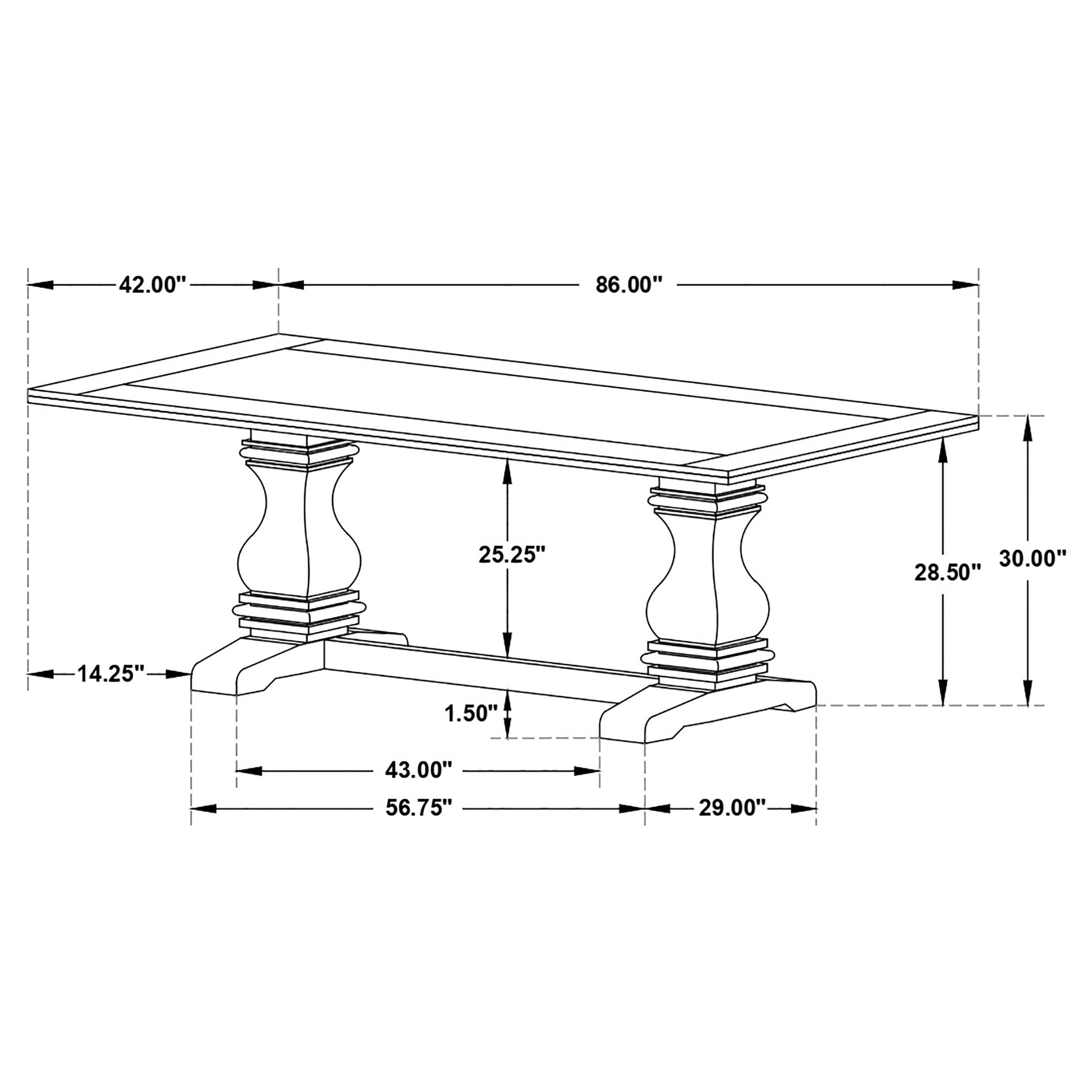 Parkins 7-piece Rectangular Dining Table Set Rustic Espresso - MyWaynesHome #