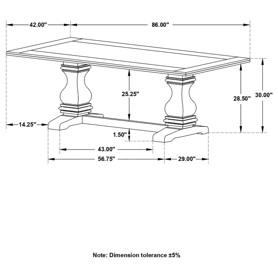 Parkins Brown Dining Table - MyWaynesHome #
