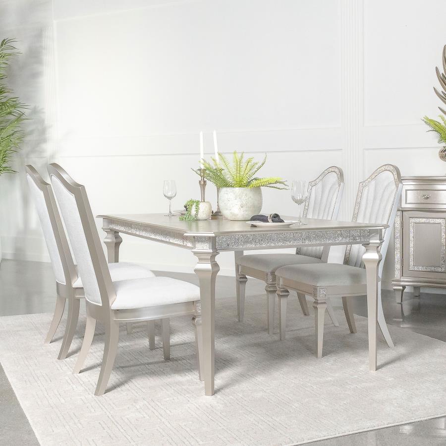 Evangeline Silver 5 Pc Dining Set - MyWaynesHome #