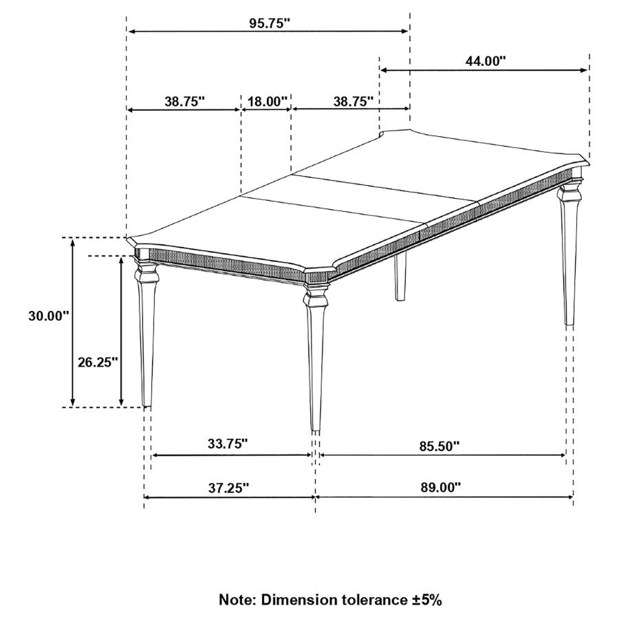 Evangeline Silver Dining Table - MyWaynesHome #