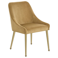 Mayette Upholstered Dining Side Chair Cognac (set Of 2) - MyWaynesHome #