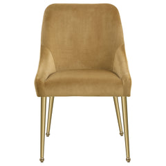 Mayette Upholstered Dining Side Chair Cognac (set Of 2) - MyWaynesHome #