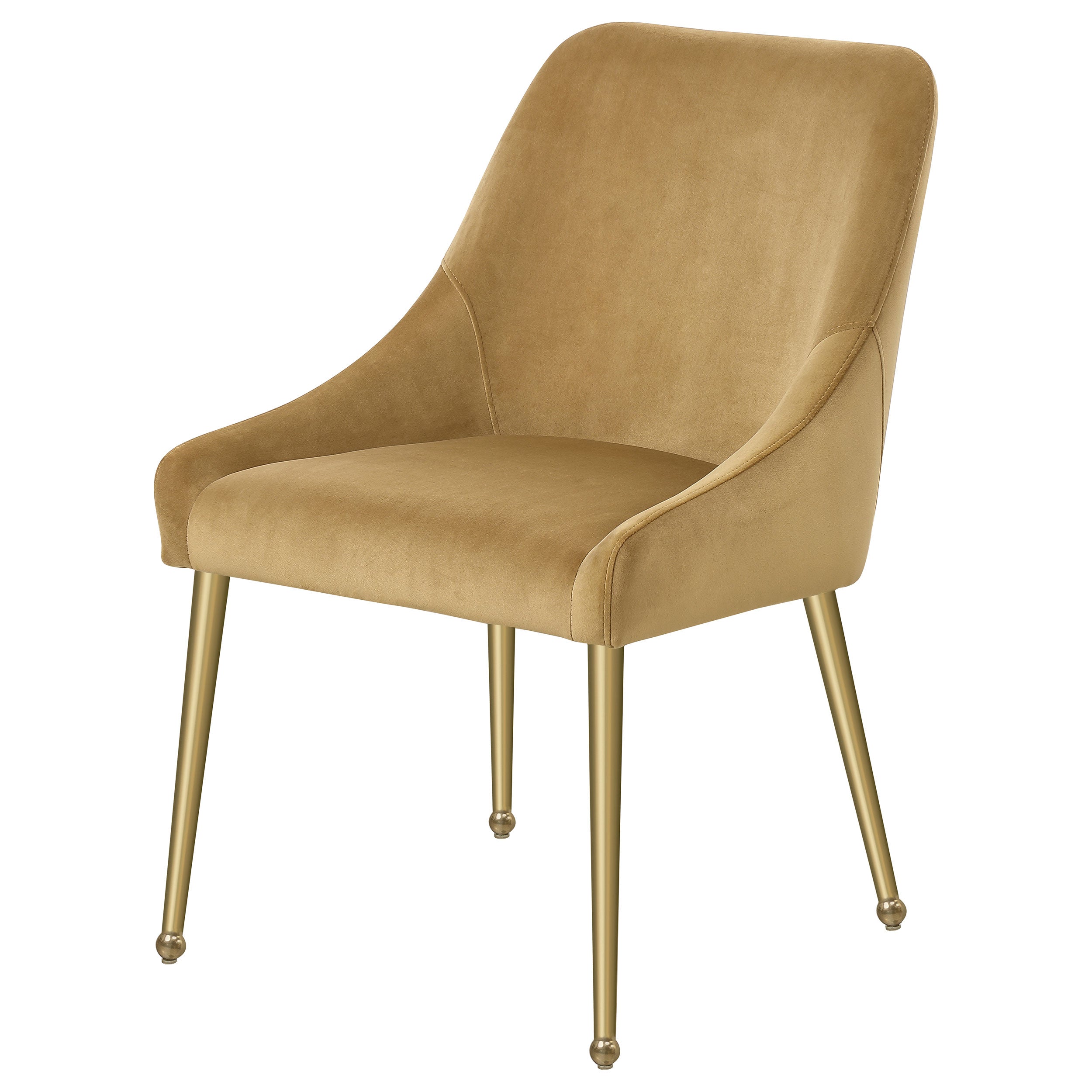 Mayette Upholstered Dining Side Chair Cognac (set Of 2) - MyWaynesHome #