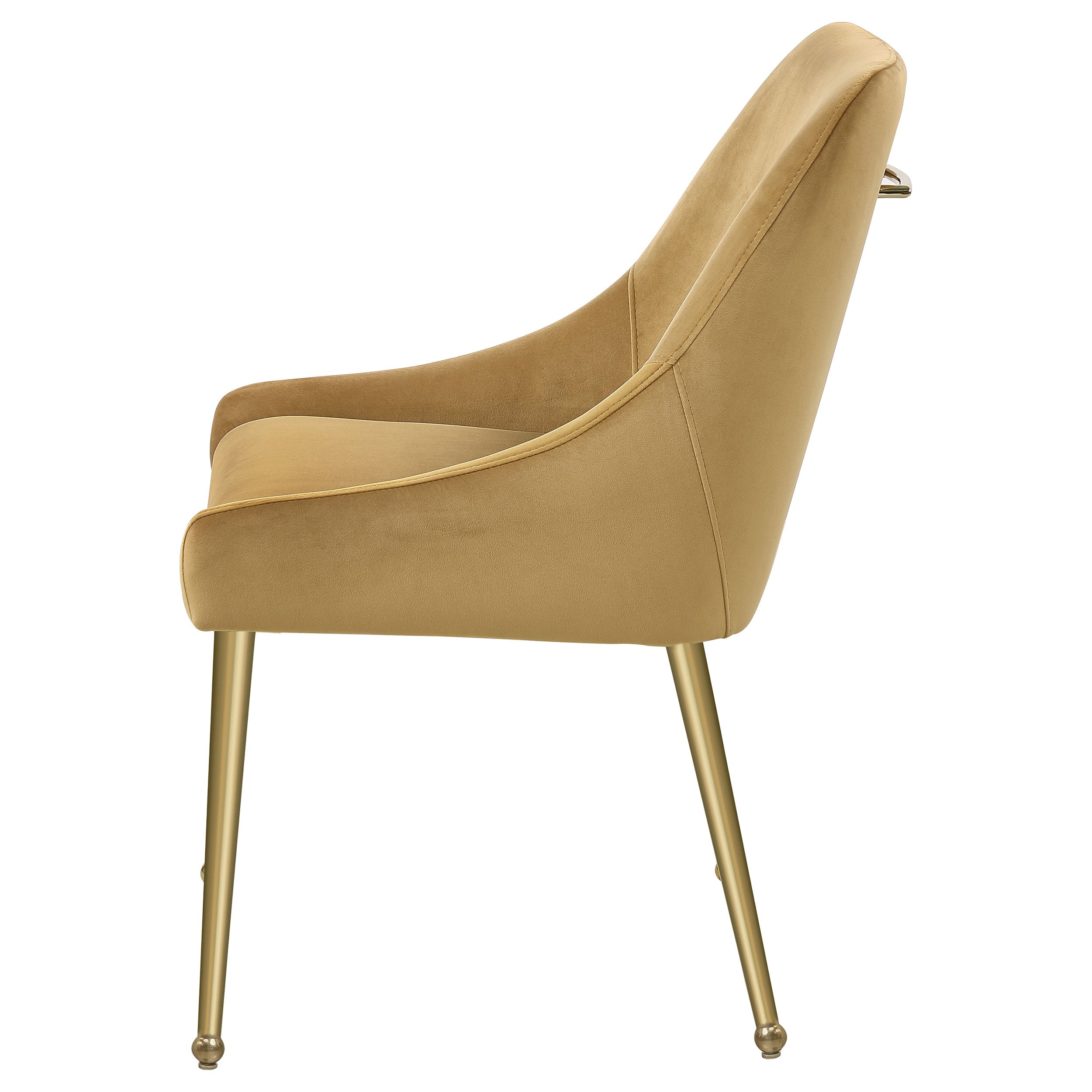 Mayette Upholstered Dining Side Chair Cognac (set Of 2) - MyWaynesHome #