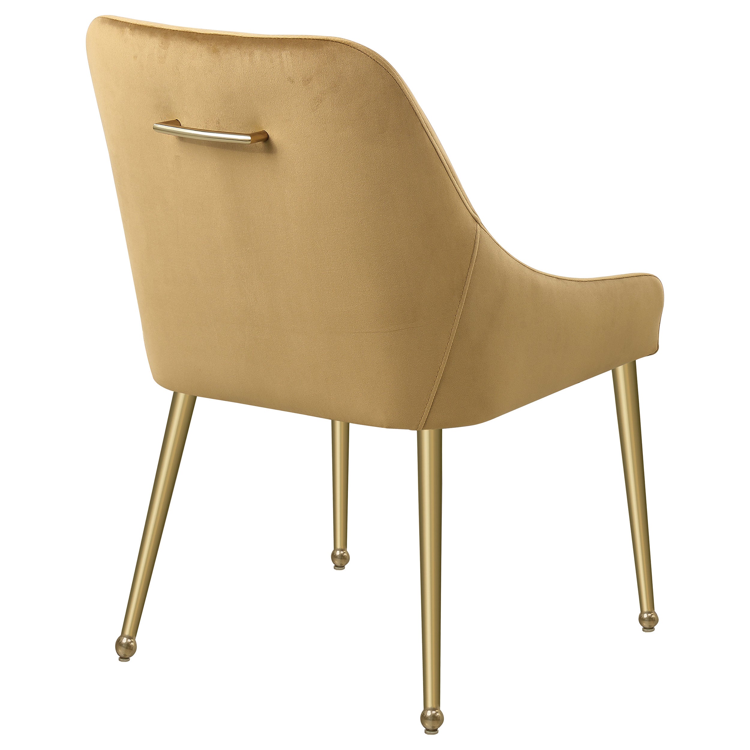 Mayette Upholstered Dining Side Chair Cognac (set Of 2) - MyWaynesHome #