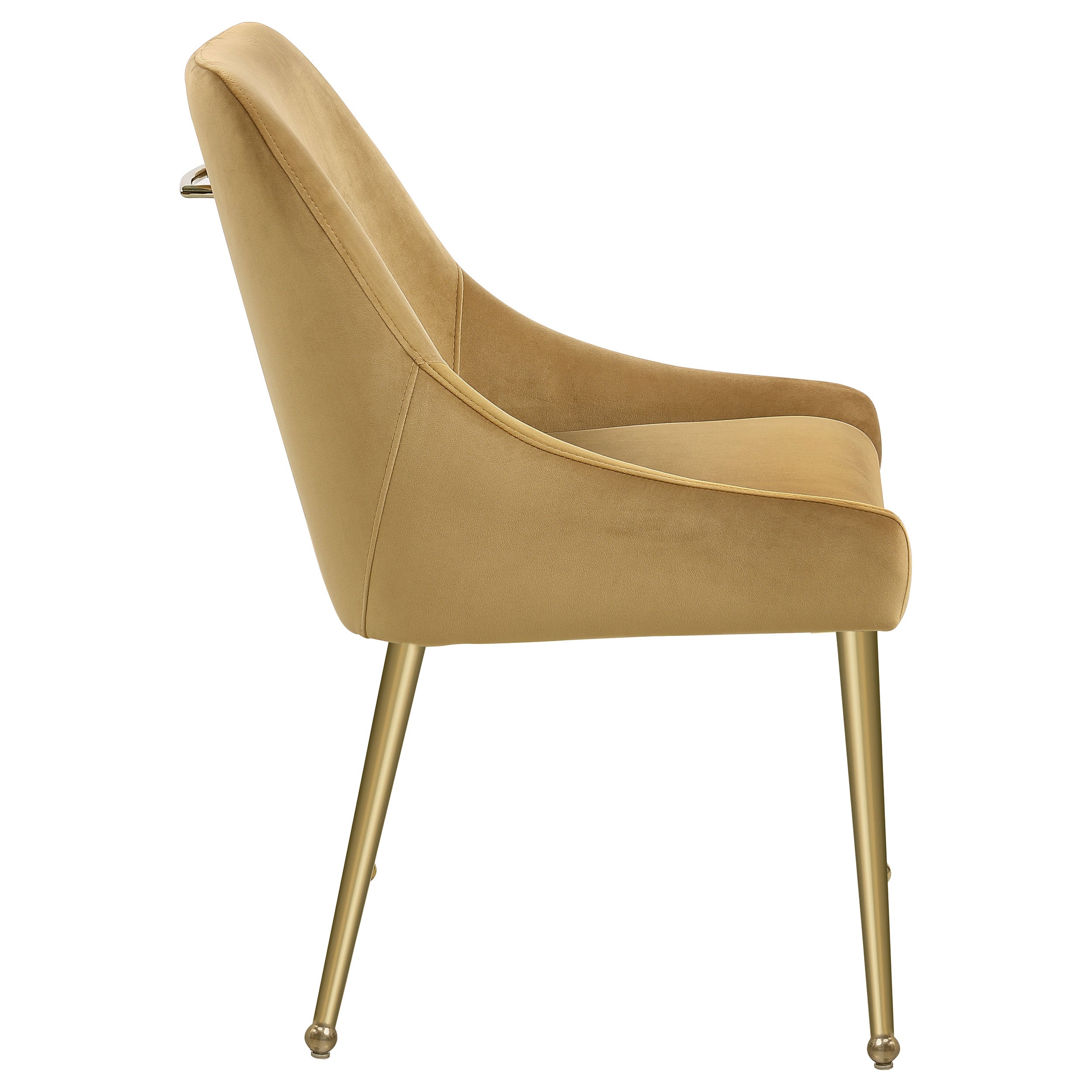 Mayette Upholstered Dining Side Chair Cognac (set Of 2) - MyWaynesHome #