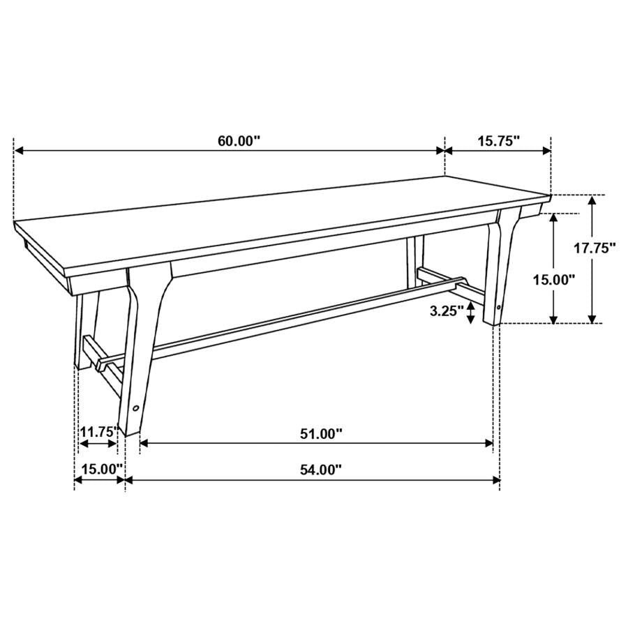 Reynolds Brown Bench - MyWaynesHome #