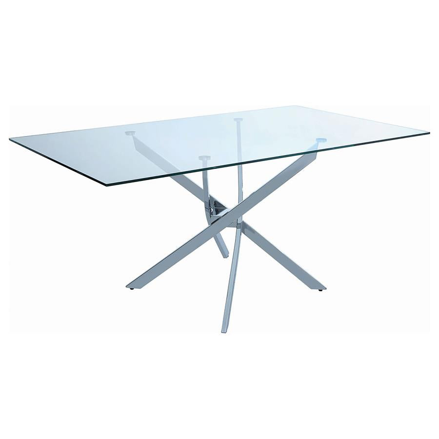 Carmelo Silver Dining Table - MyWaynesHome #